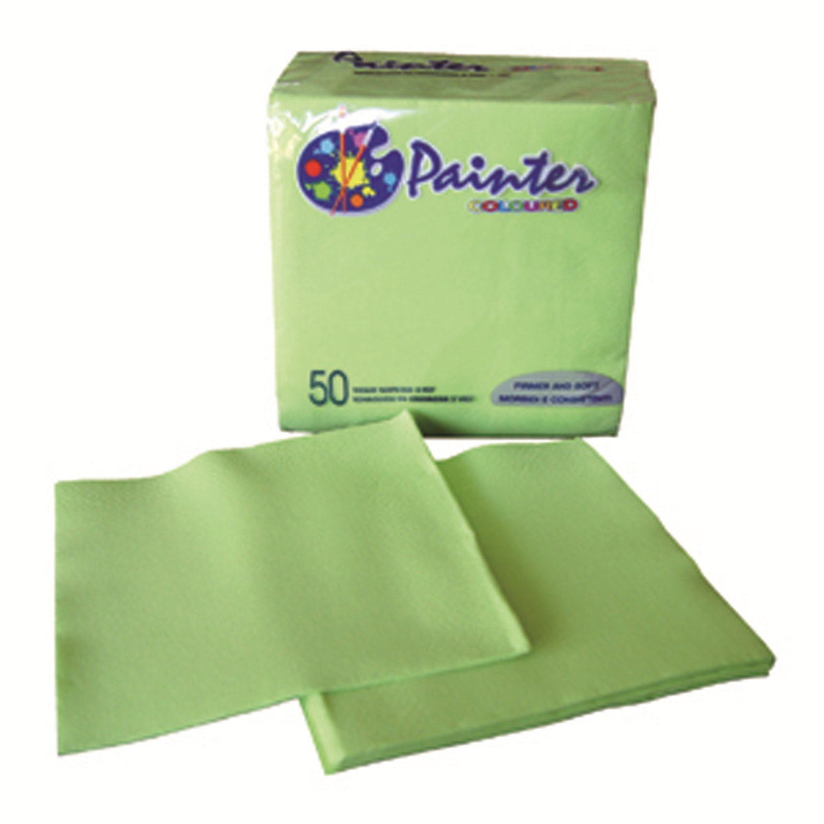 Napkin 38x38 cm - Wadding - Anise green - Samba ( 400007 ) (24 X 50 units )