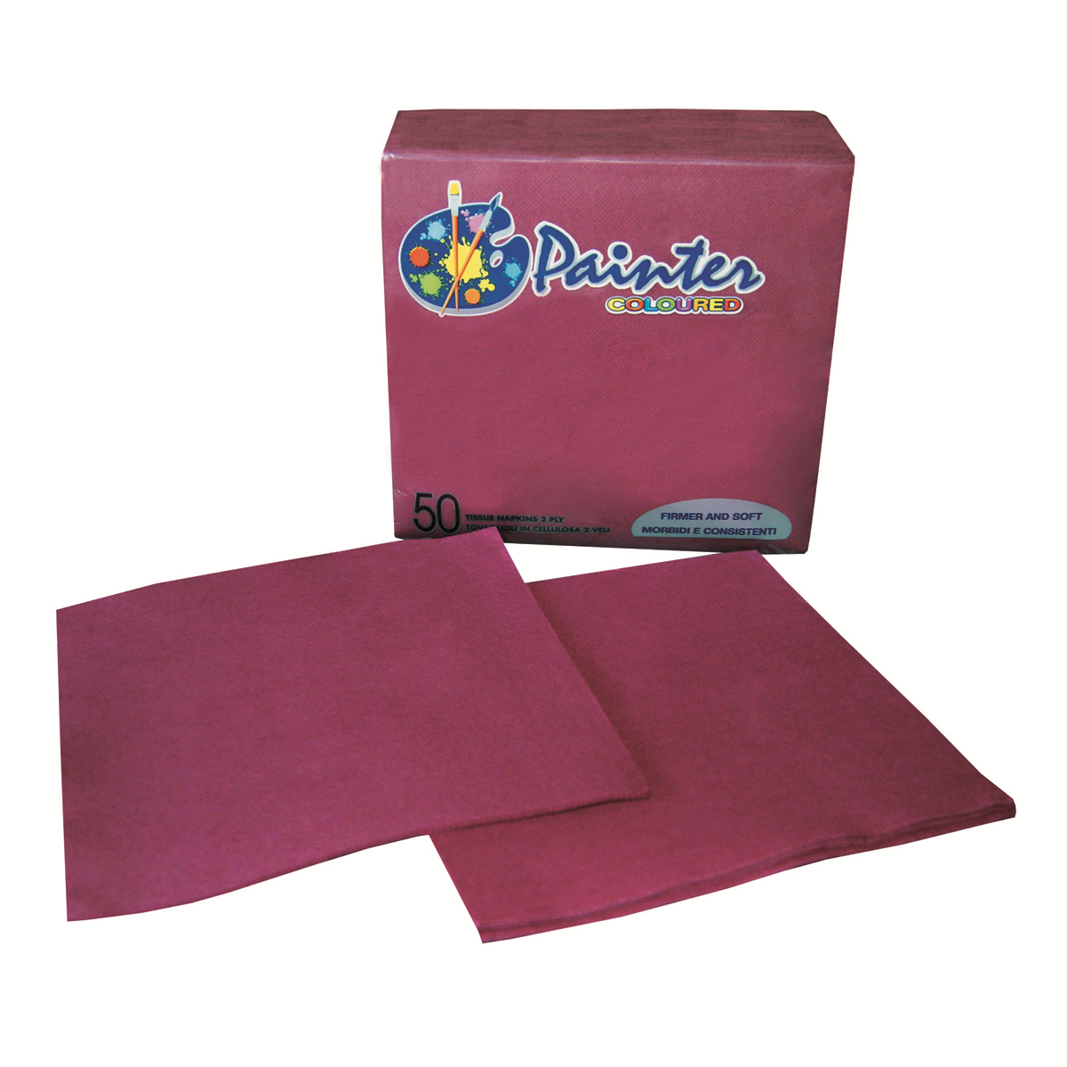 Napkin 38x38 cm - Wadding - Aubergine - Samba ( 400017 ) (24 X 50 units )
