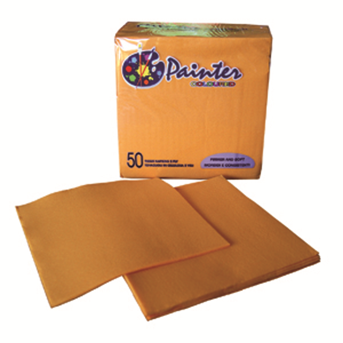 Napkin 38x38 cm - Wadding - Orange - Samba ( 400013 ) (24 X 50 units )