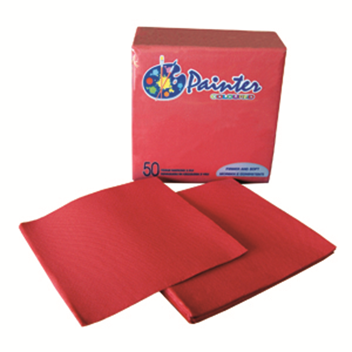 Napkin 38x38 cm - Wadding - Red - Samba ( 400006 ) (24 X 50 units )