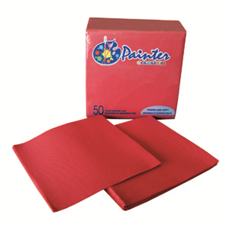 Serviette 38x38 cm - Ouate - Rouge - Samba