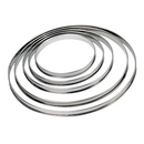 Cercle à tarte ø 10x2 cm - Inox (1 X 1 unité ) - 911483