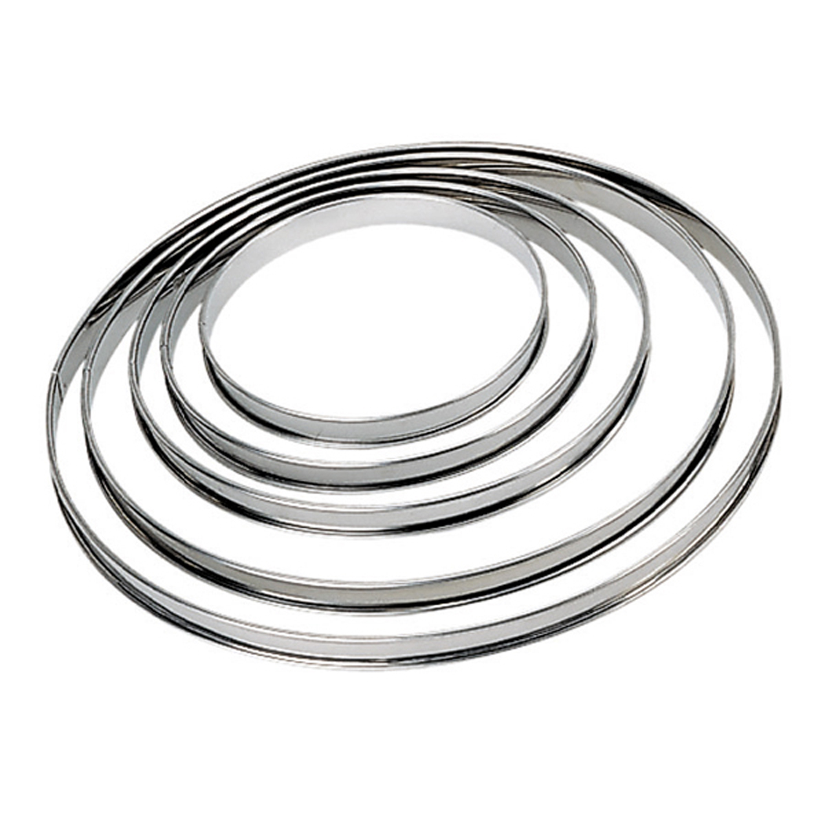 cercle a tarte haut - inox - bords roules - epaisseur 4/10eme - d 280 - 280522 - (1 x 1 unité )