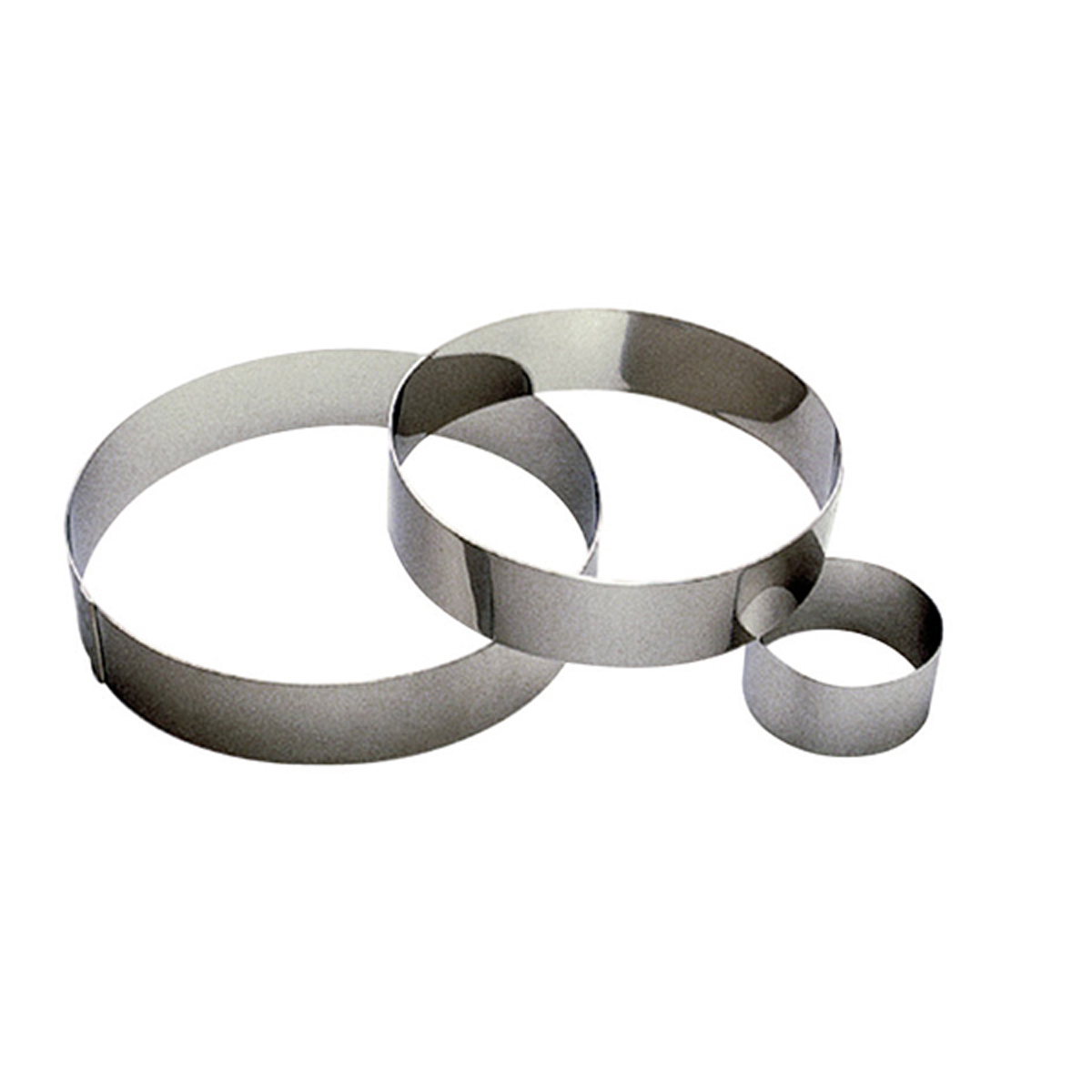 cercle a mousse inox - epaisseur 8/ 10e - d 120 mm h 45 mm - 910488 - (1 x 1 unité )