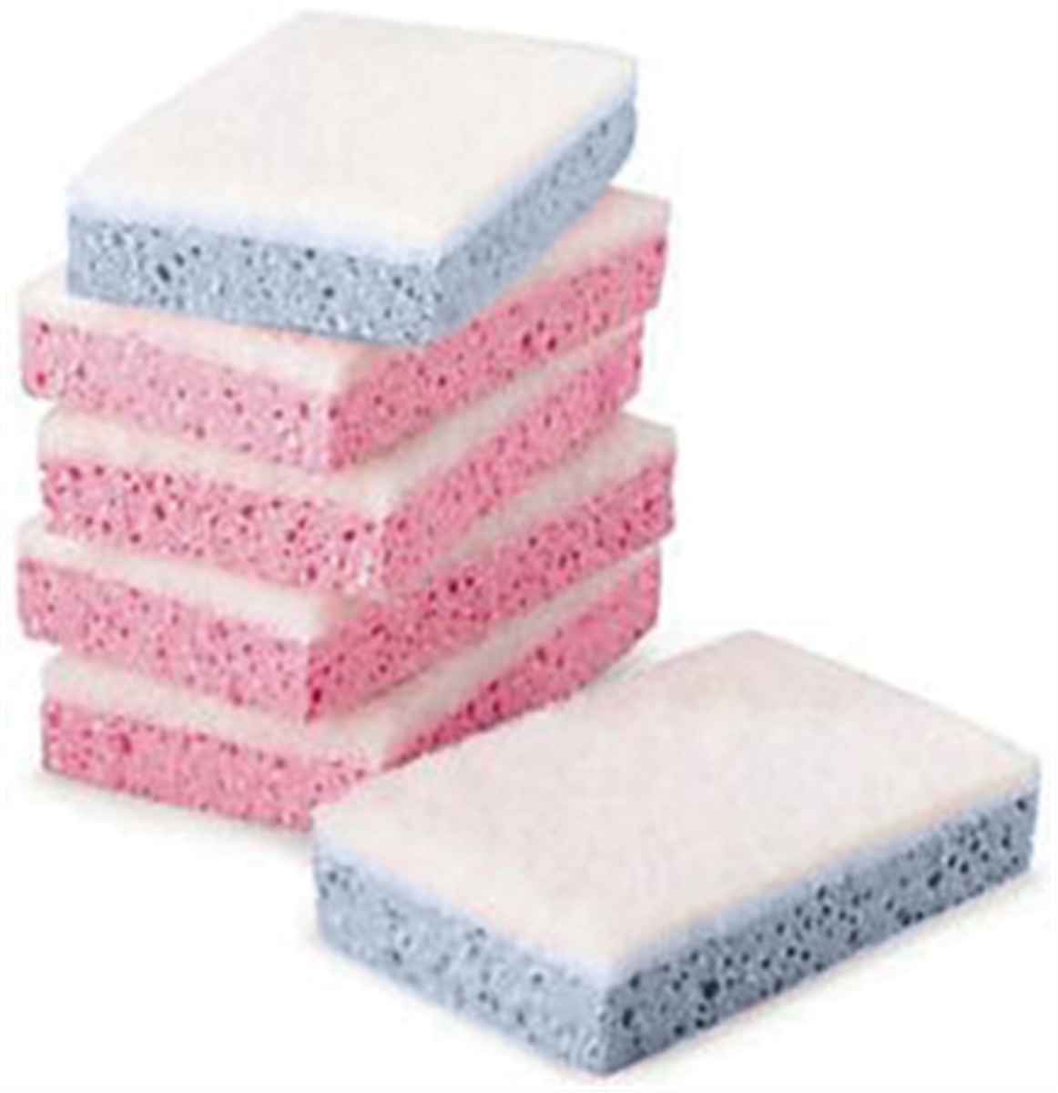 White scouring sponge - 19x3x2.2 cm - Blue ( 007135 ) (10 X 1 unit )