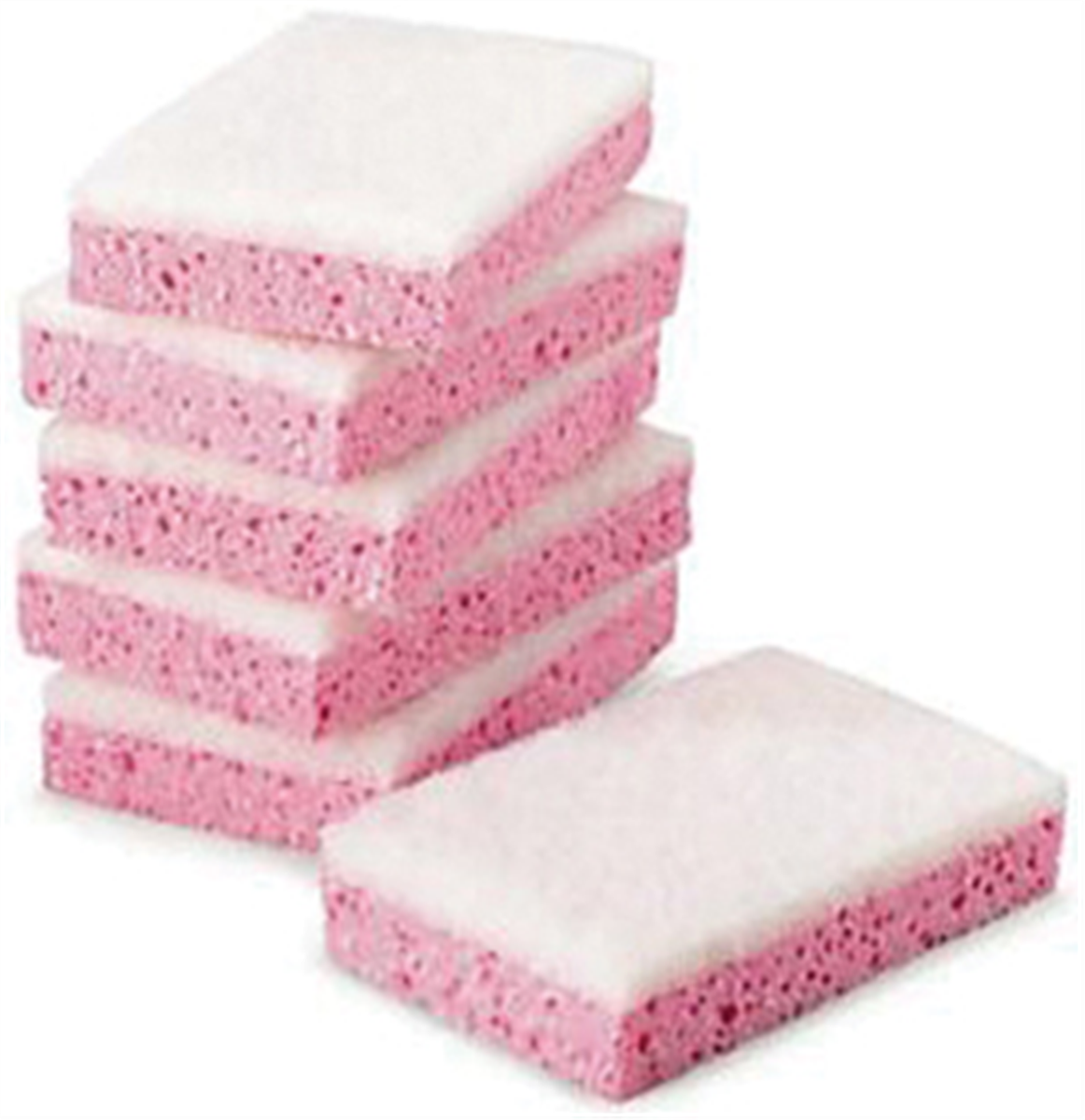White buffer sponge - 19x3x2.2 cm - Pink ( 007136 ) (10 X 1 unit )