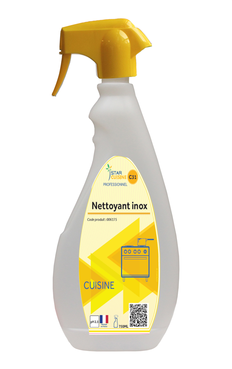 Nettoyant inox - Pulvérisateur 750 ml (6 X 1 unité )