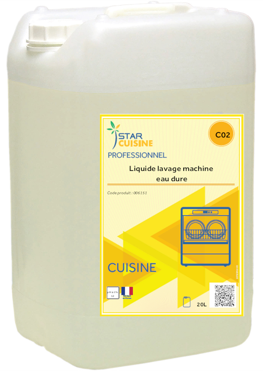 Machine dishwashing detergent - For hard water - 20 L drum (006151) (1 X 1 unit)