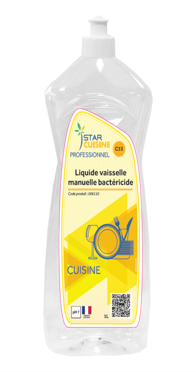 Détergent désinfectant plonge - Bouteille 1 L ( 006110 ) (12 X 1 unité )