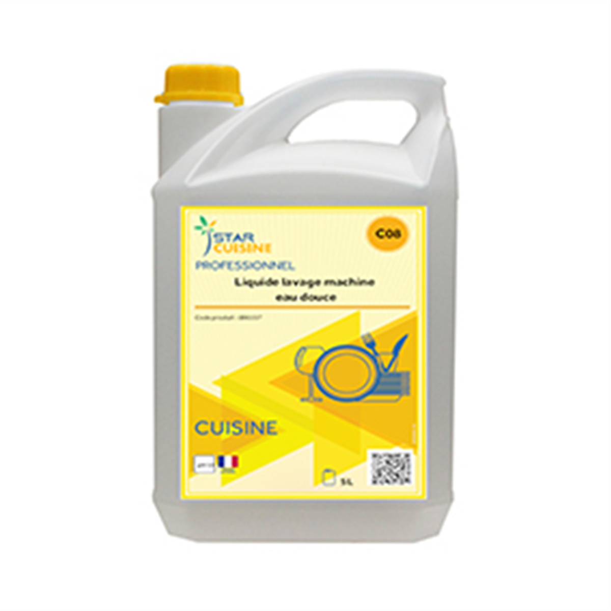 Machine dishwashing detergent - Soft water - 5 L container (006157) (4 X 1 unit)