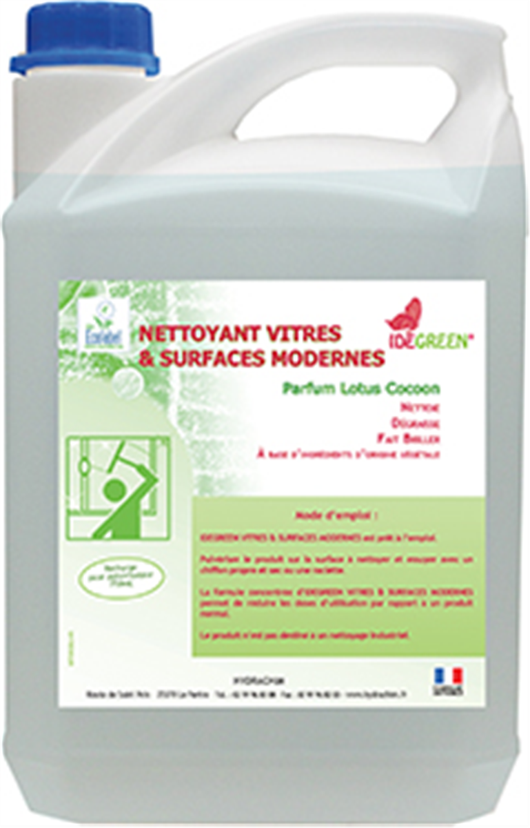 Nettoyant surfaces/vitres - Bidon 5 L - IdeGreen ( 006135 ) (4 X 1 unité )