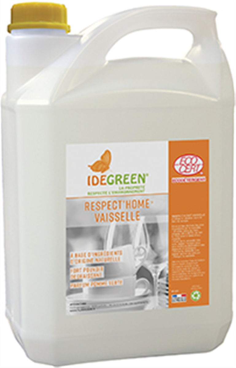 Manual dishwashing liquid - 5 L container - IdeGreen (006125) (2 X 1 unit)