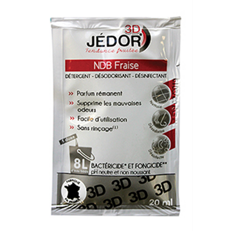 006183 - jedor dosettes 3d - ndb fraise (1 x 250 unités )