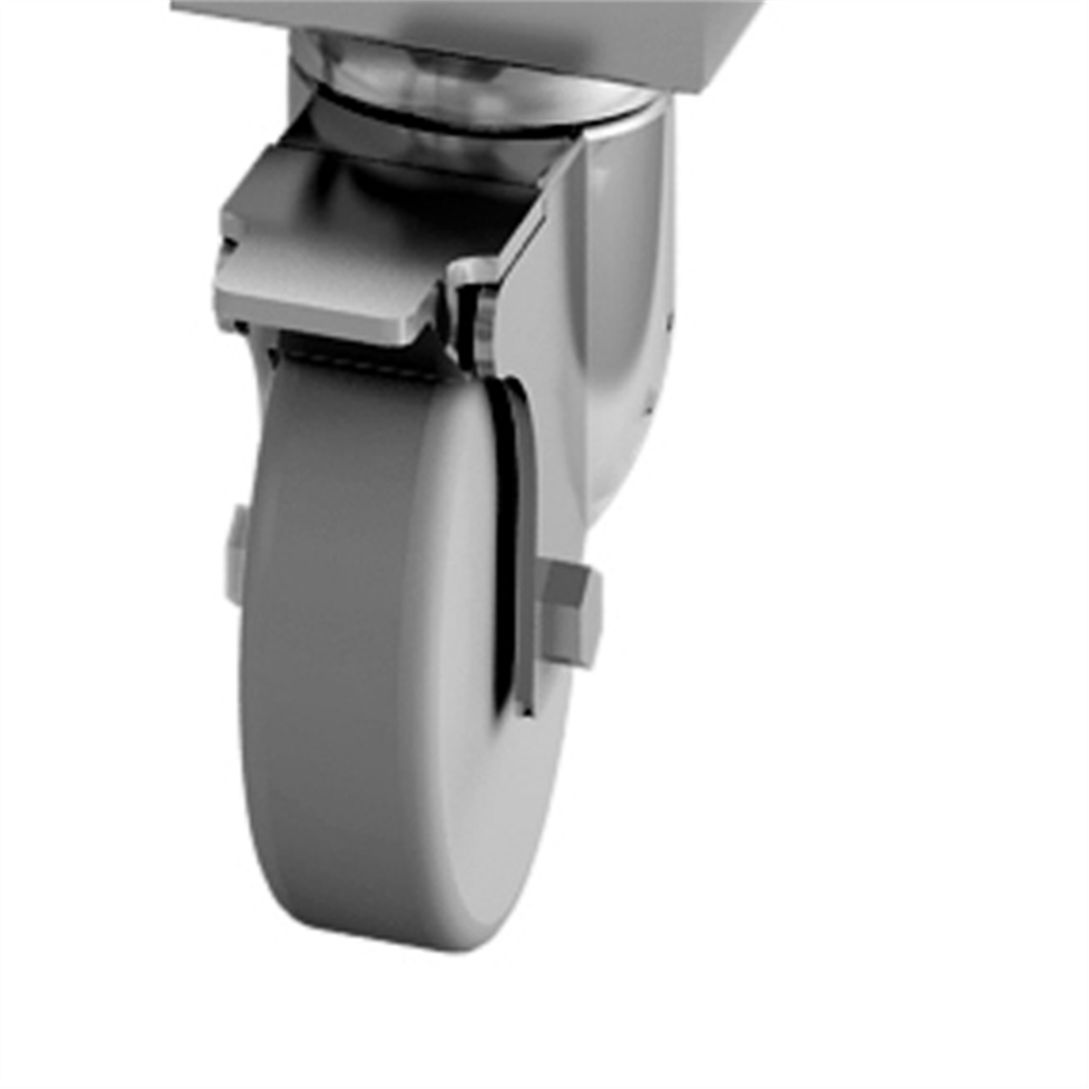 Kit 4 roulettes ø 125mm - meuble pieds carrés ( 818059 ) (1 X 1 unité )
