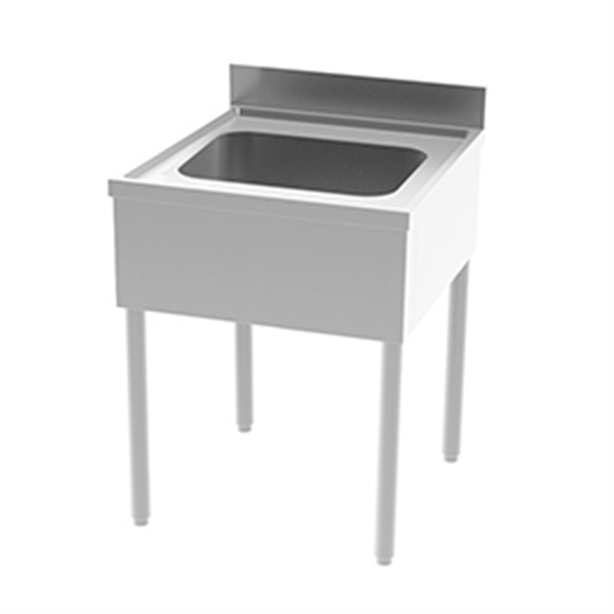 Sink without undershelf - Bowl 700x700x850/900mm (818010) (1 X 1 unit)