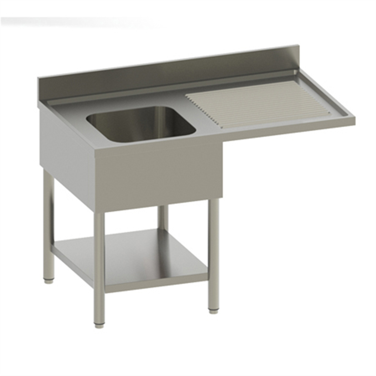 Sink + shelf - Bowl (left) 1400x700x850/900mm ( 818064 ) (1 X 1 unit)