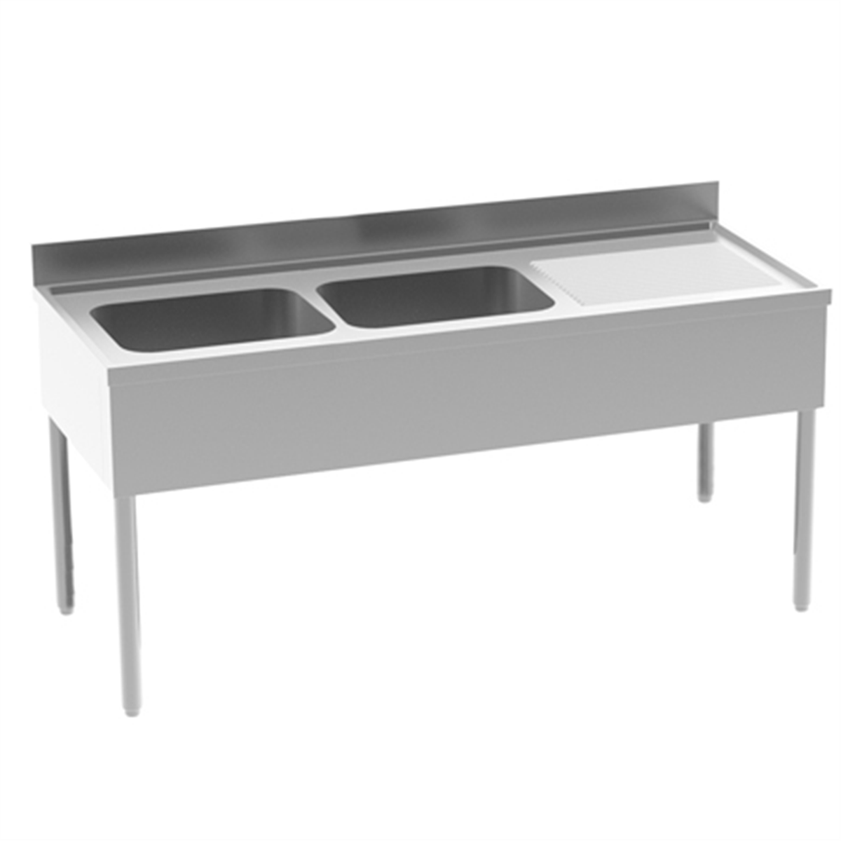 2-bowl sink + left drainer 1800x700x850/900mm (818018) (1 X 1 unit)