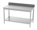 Table adossée avec étagère - 1000x700x850/900mm (1 X 1 unité ) - 818027