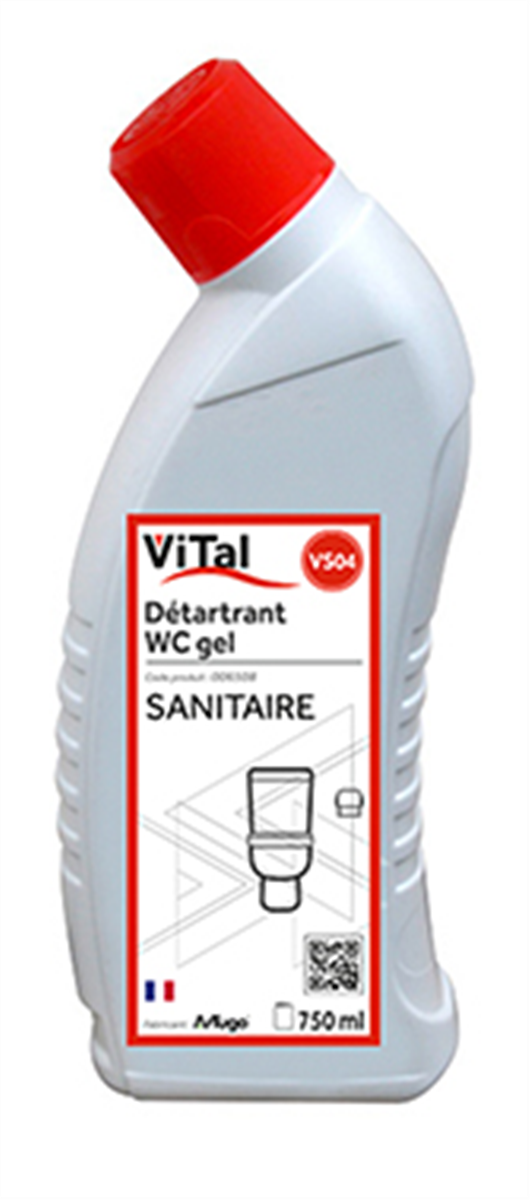 Détartrant gel WC - Flacon 750 ml ( 006508 ) (12 X 1 unité )