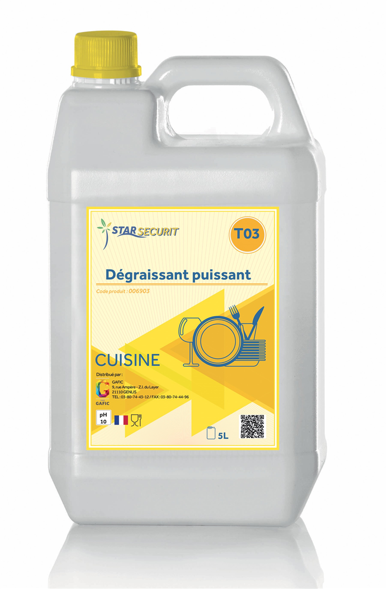 Dégraissant puissant - Bidon 5 L ( 006903 ) (4 X 1 unité )