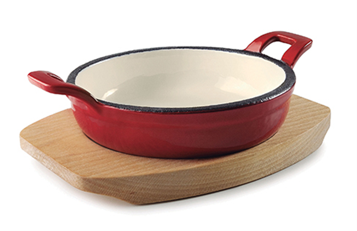 Faitout rond 20 cl -  12x3 cm - Rouge ( 990166 ) (1 X 1 unité )