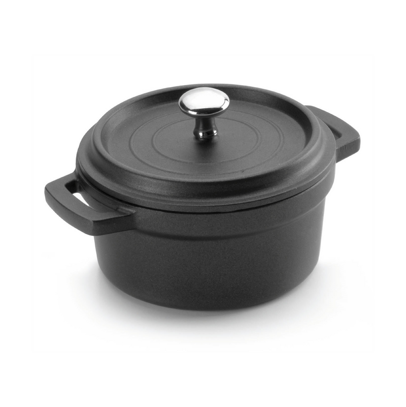 Mini cocotte 25cl - Fonte aluminium noir ø10 cm