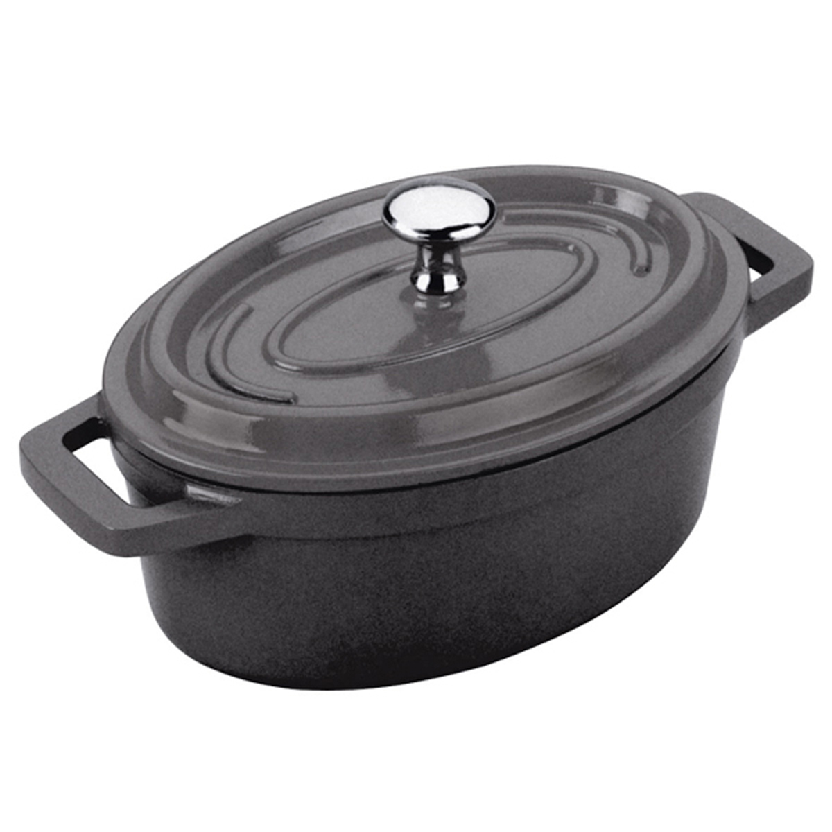 Mini cocotte 90cl - Fonte aluminium noir ø14 cm ( 912312 ) (1 X 1 unité )