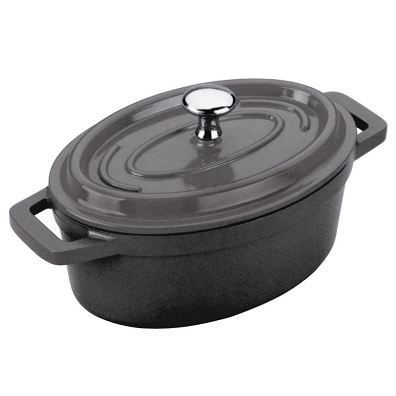 Mini cocotte 90cl - Fonte aluminium noir ø14 cm