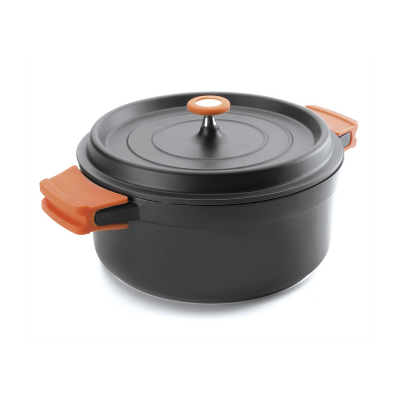 Cocotte ronde 1,3 L - Fonte aluminium noir ø16x7 cm