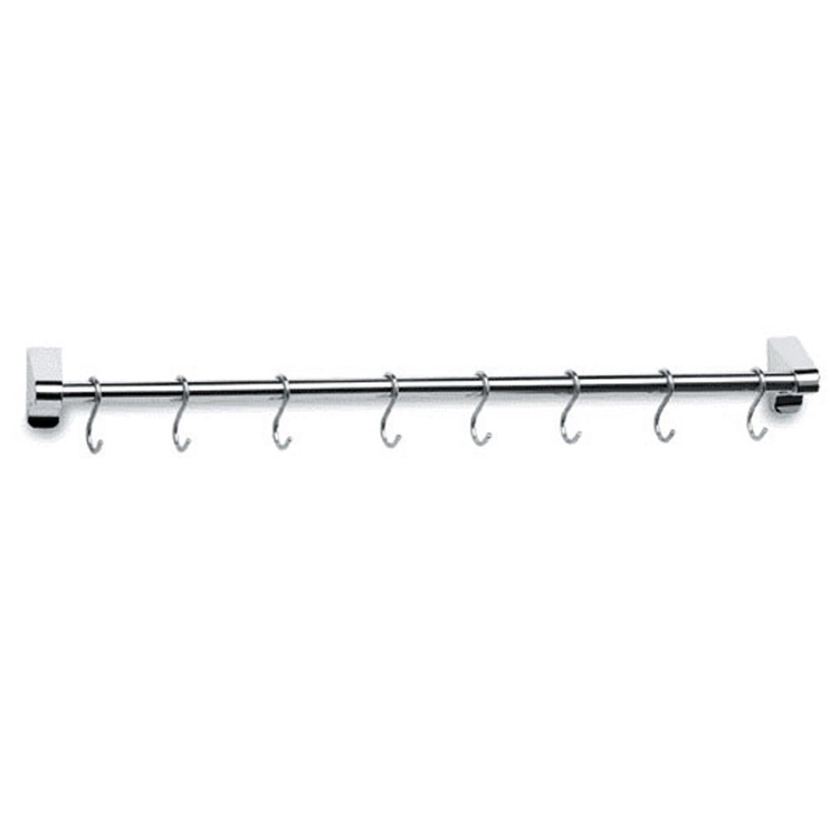 Wall-mounted coat rack - 12 hooks - Stainless steel (910384) (1 X 1 unit)