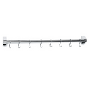 Penderie murale - 8 crochets - Inox (1 X 1 unité ) - 097059