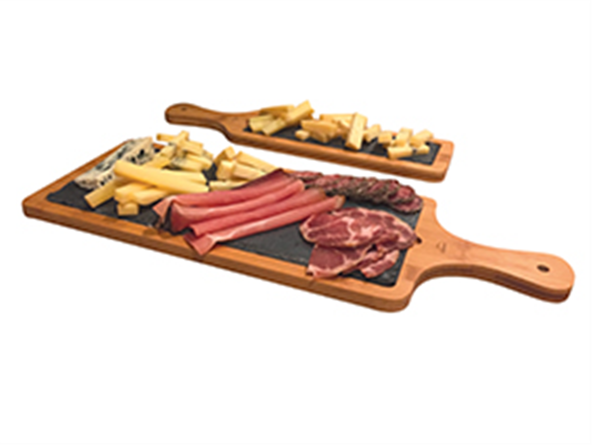 Rectangular board + handle - slate 25x7.5 cm (001373) (1 X 1 unit)