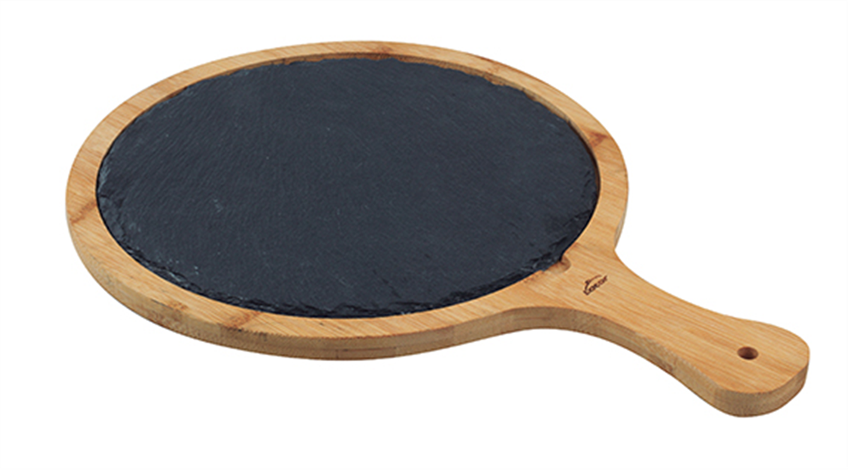 Round board + handle - Slate ø 25 cm ( 990169 ) (1 X 1 unit)