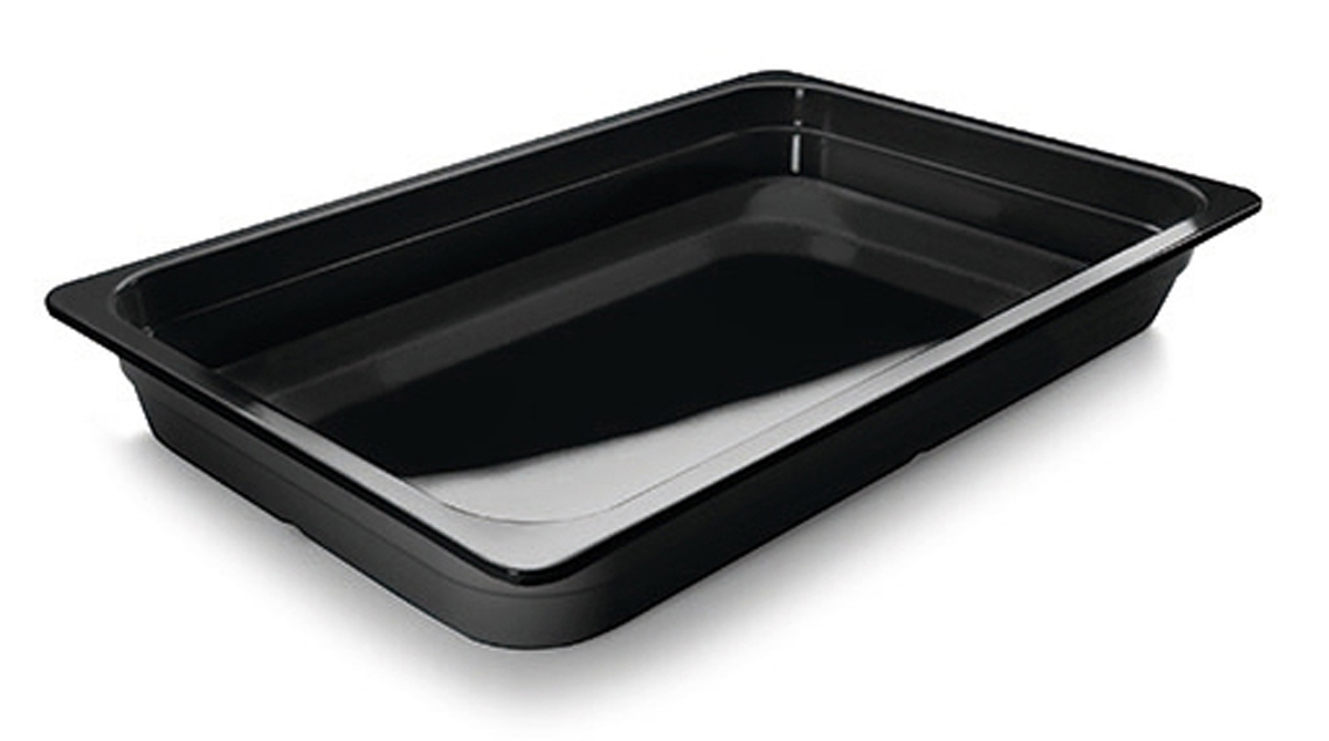 Bacs mélamine noir GN 1/1 - Plein -  532 x 325 mm ( 889934 ) (1 X 1 unité )