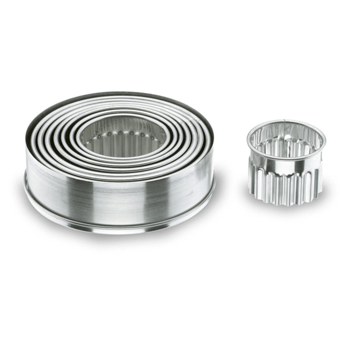 boite 9 decoupoirs ronds unis inox - 280058 -  (1 x 1 unité )