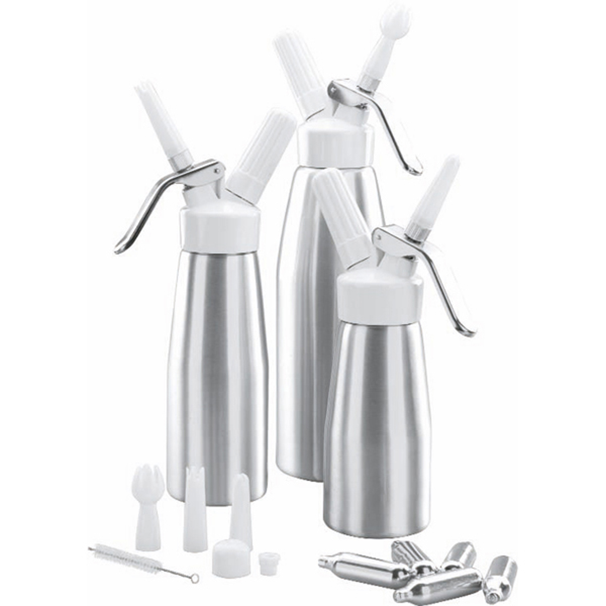 Aluminum cream siphon 1.0 lts - 287021 - (1 x 1 unit)