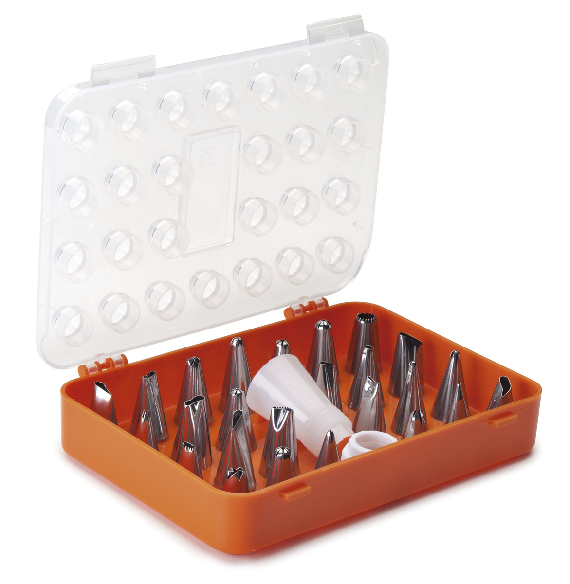 Set of 26 decorating nozzles + adapter - Stainless steel (089404) (1 X 1 unit)