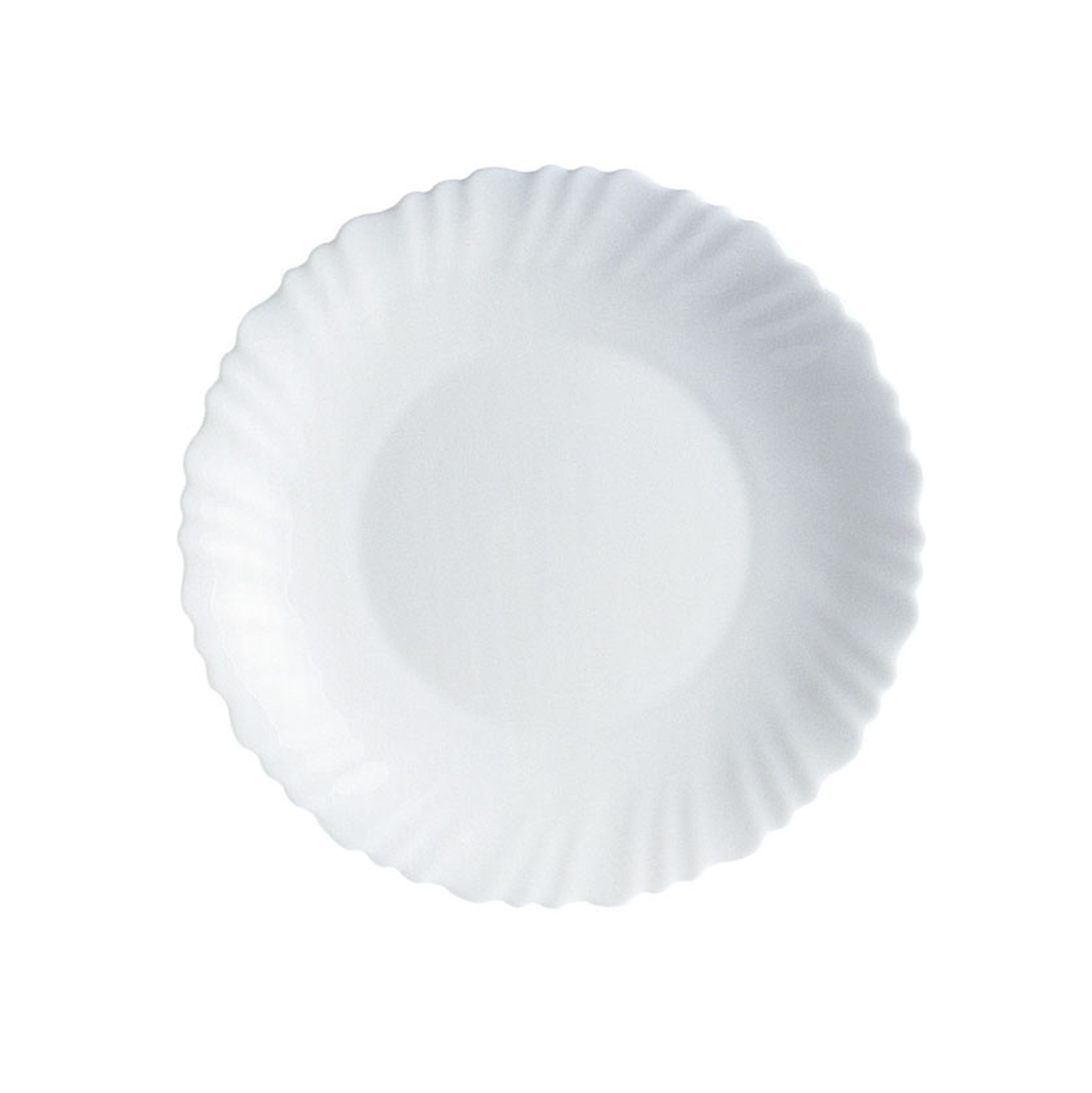 Assiette plate - Verre trempé ø 23 cm - Feston ( 010383 ) (36 X 1 unité )