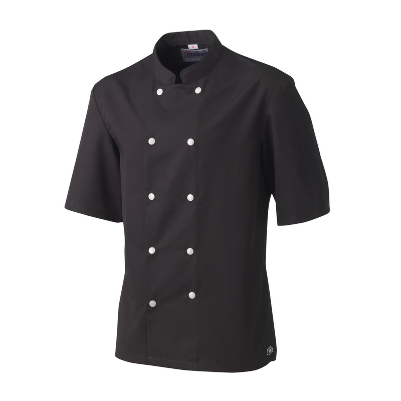 981417 - veste de cuisine polycoton noire manches courtes blake (1 x 1 unité )