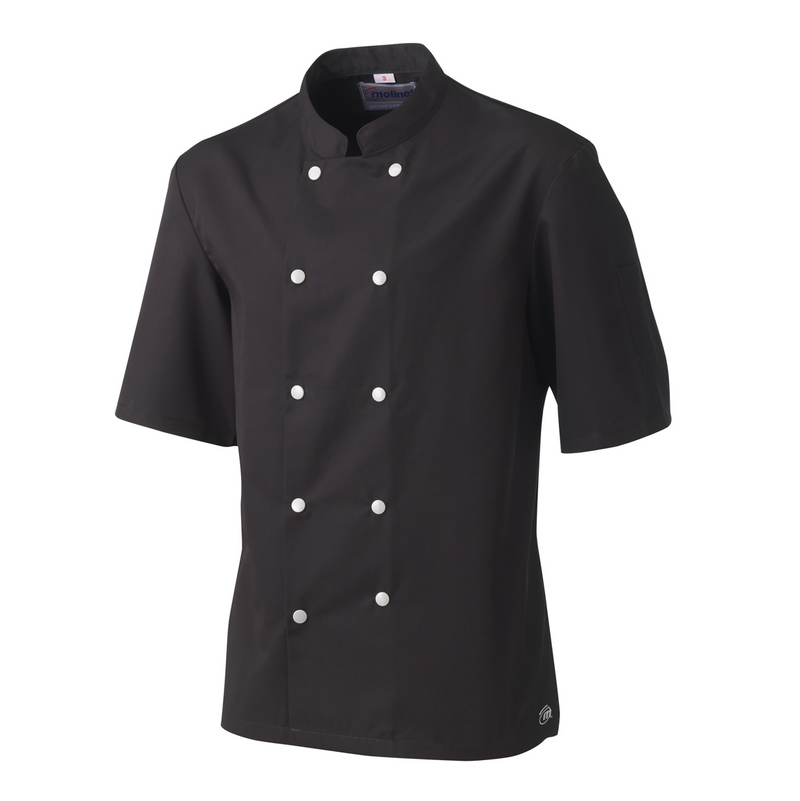 981420 - veste de cuisine polycoton noire manches courtes blake (1 x 1 unité )