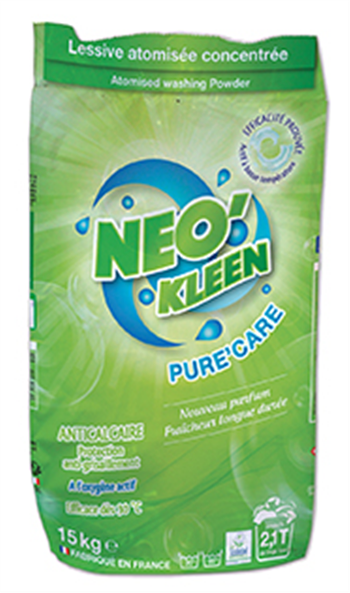 Lessive atomisée NK Pure’care - Sac 15 kg ( 006708 ) (1 X 1 unité )