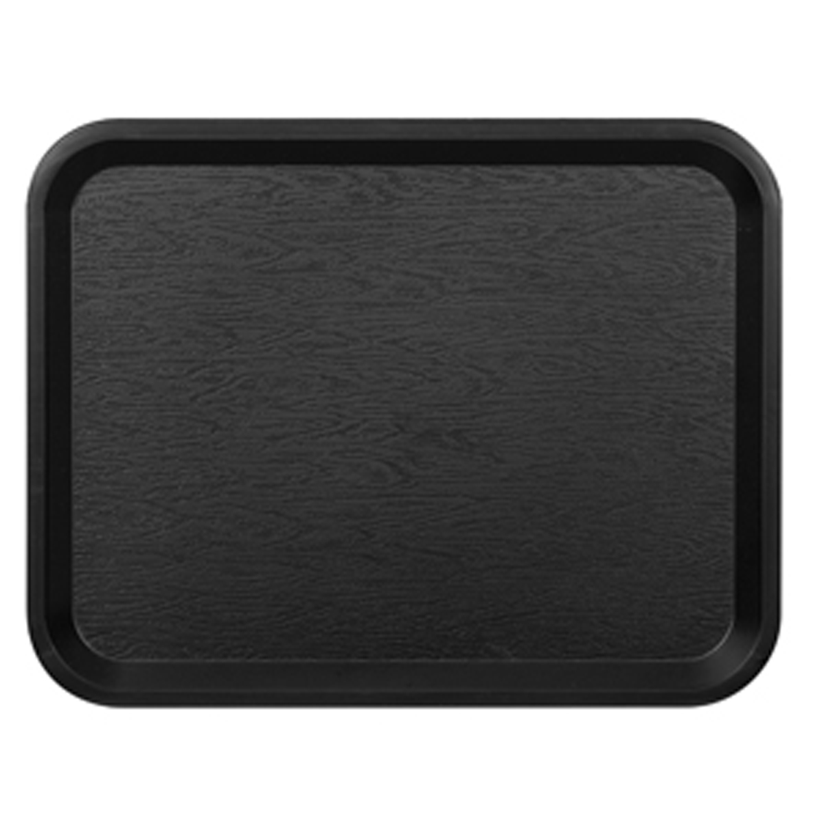 Tray-Polypropylene 26x36cm-Black-Fast food (890469) (45 X 1 unit)