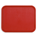 Plateau-Polypropylène 46x36cm-Rouge-Fast food  (40 X 1 unité ) - 890459