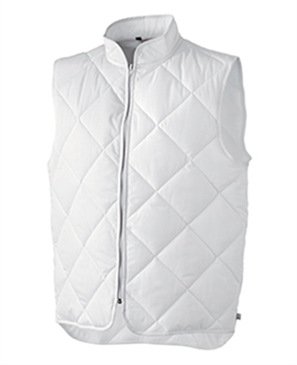 White unisex sleeveless overshirt L - Ulisse ( 982191 ) (1 X 1 unit)