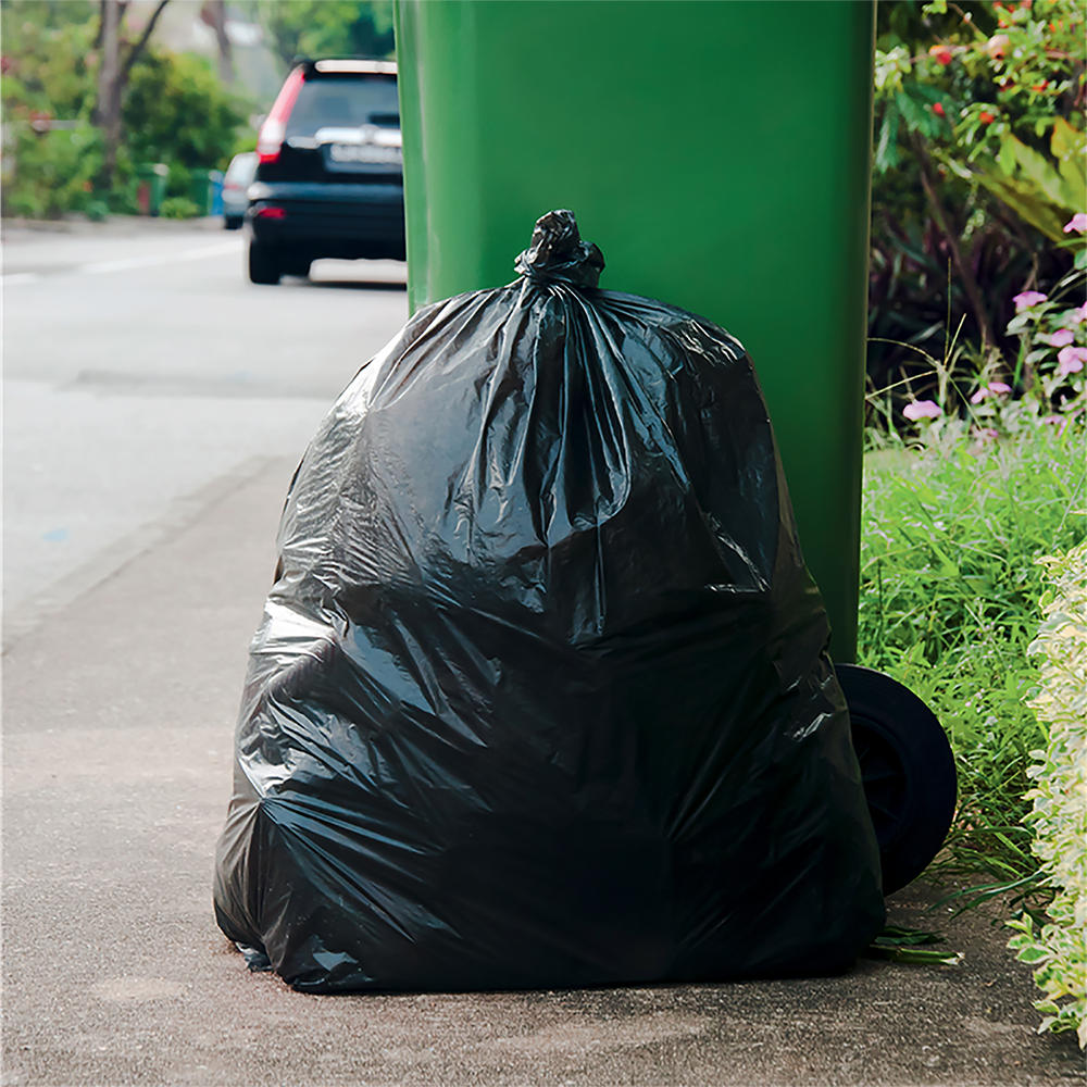 Garbage Bag 30L - High Density - Black 50x65 cm (006604) (1 X 1000 units)
