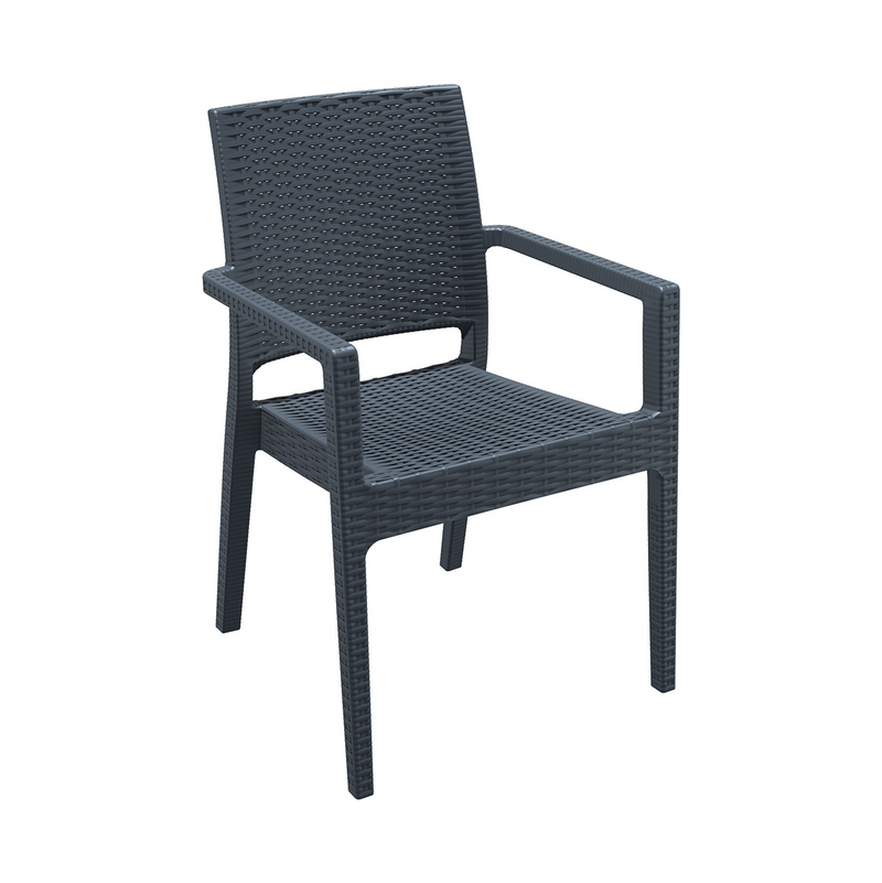 009524 - fauteuil ibiza gris fonce (1 x 1 unité )