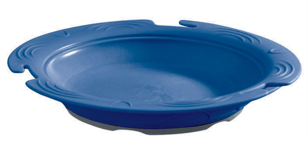 Assiette creuse-Bleu-Vaisselle thermodynamique  ( 066460 ) (6 X 1 unité )