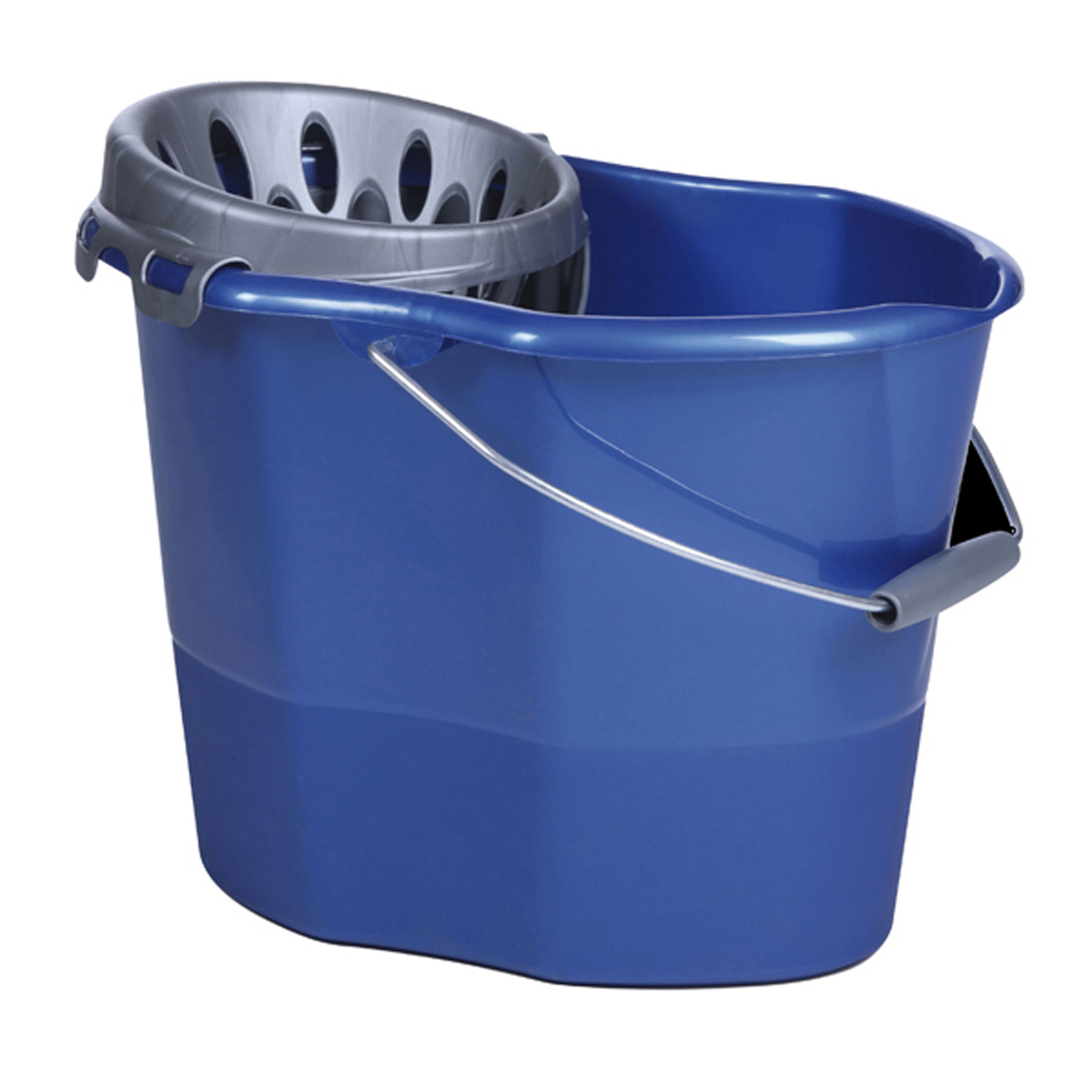 Rectangular wash bucket + 14 L dual-compartment wringer (914796) (1 x 1 unit)