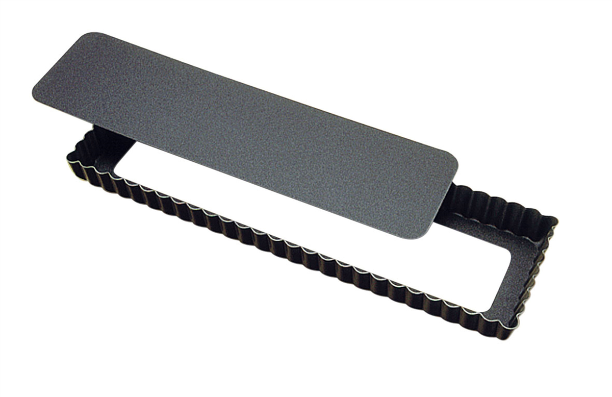 Fluted homemade tart pan - non-stick - removable bottom - 350x110 - 911017 - (1 x 1 unit)