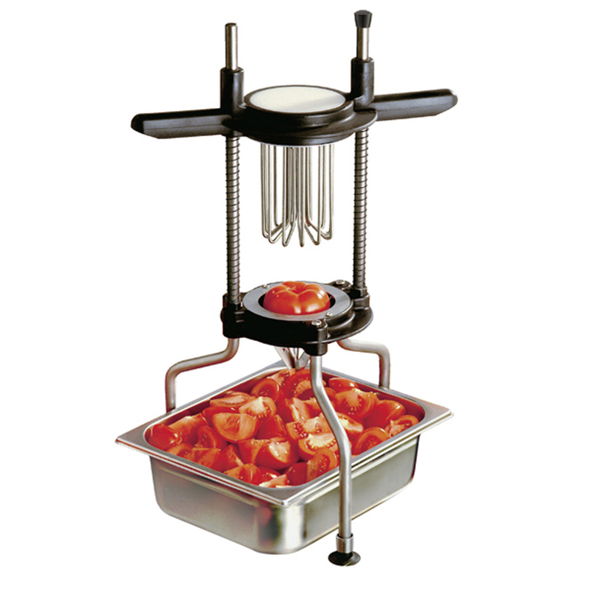 Coupe-tomates - 6 quartiers 38,5x32,5x5,8 cm - Inox ( 083946 ) (1 X 1 unité )